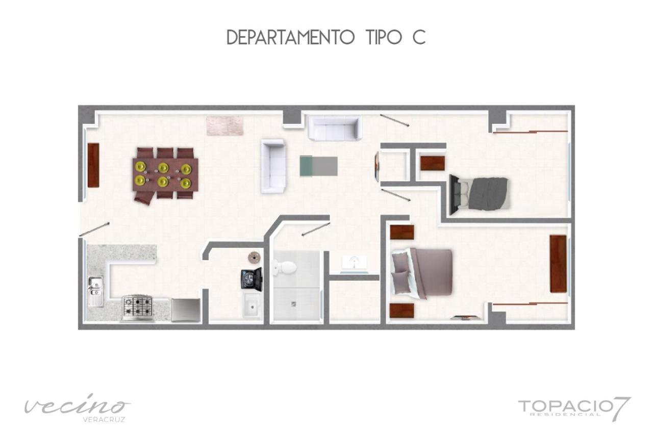 Topacio7 Residencial Boca del Río Exterior foto