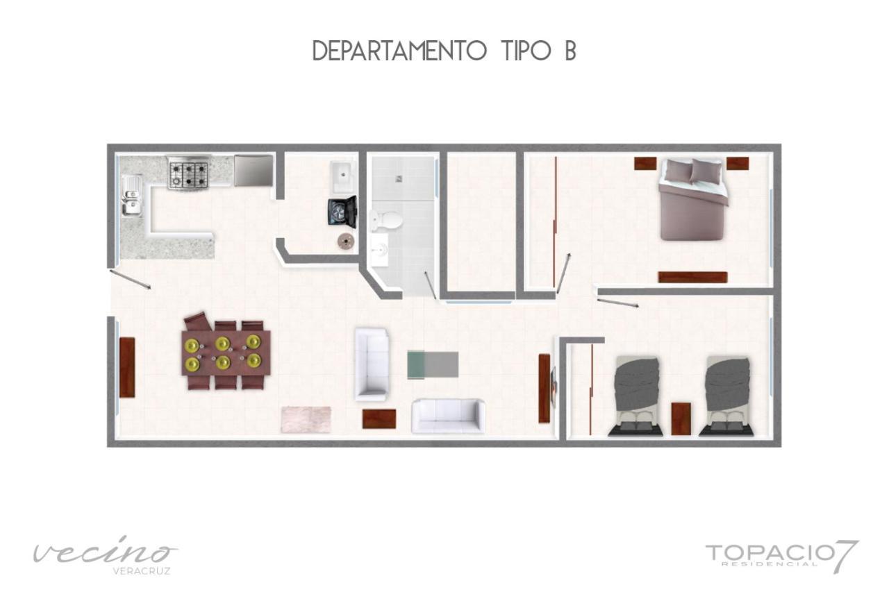 Topacio7 Residencial Boca del Río Exterior foto